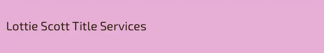 Lottie Scott Title Services